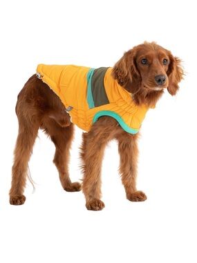 NWT GF Pet Alpine Puffer Dog Coat Yellow XXS